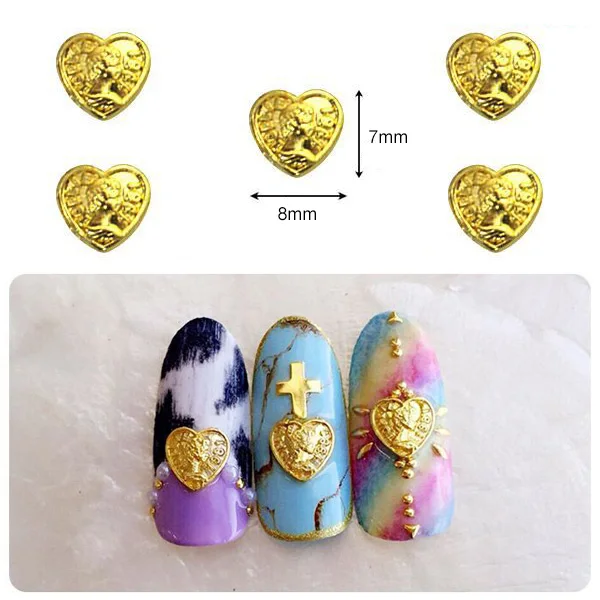 50pcs gold/silver metal nail art charms Beauty head heart gold coin nail alloy accessories jewelry Japan nails stud/rivets parts
50pcs gold/silver metal nail art charms Beauty head heart gold coin nail alloy accessories jewelry Japan nails stud/rivets parts