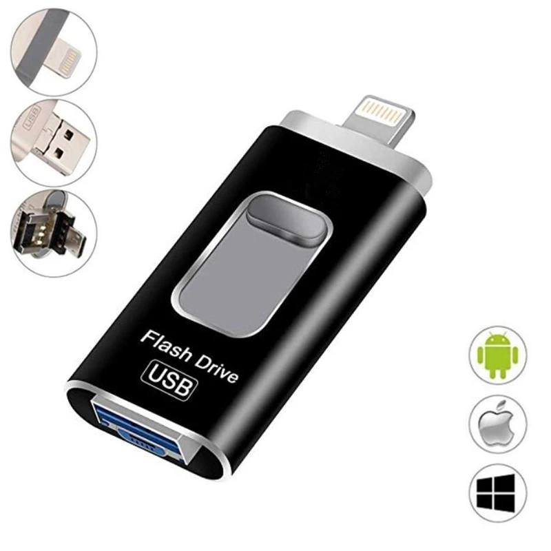 128GB For Lightning USB Flash Drive Memory Stick External Storage Compatible For iPhone/PC/iPad/Android and More Devices
128GB For Lightning USB Flash Drive Memory Stick External Storage Compatible For iPhone/PC/iPad/Android and More Devices