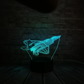 2018 3D Jet Aircraft Warplane Model Cool RC Toy Creative Night Light Touch LED Illusion Table desk bedside lamp Decor kids Toys
2018 3D Jet Aircraft Warplane Model Cool RC Toy Creative Night Light Touch LED Illusion Table desk bedside lamp Decor kids Toys
