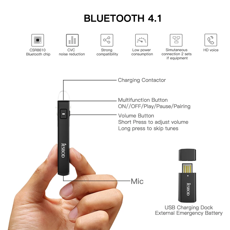 2017-JESBOD-J05-Bluetooth-Headphone-Car-Driver-Wireless-Earphone-handsfree-call-Noise-Canceling-Headset-with-Mic (4)