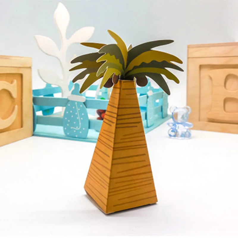 12pcs/lot Creative Candy Box Coconut Tree Gifts Wrapping Boxes Foldable for Wedding Party Favors Accessories diy Decoration Gift
12pcs/lot Creative Candy Box Coconut Tree Gifts Wrapping Boxes Foldable for Wedding Party Favors Accessories diy Decoration Gift