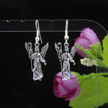 Hot Fashion Jewelry 50 Pair Retro Silver Lovely Cane Angel Charm Pendant Drape Earring Hoop DIY For Women Top Quality F858
Hot Fashion Jewelry 50 Pair Retro Silver Lovely Cane Angel Charm Pendant Drape Earring Hoop DIY For Women Top Quality F858