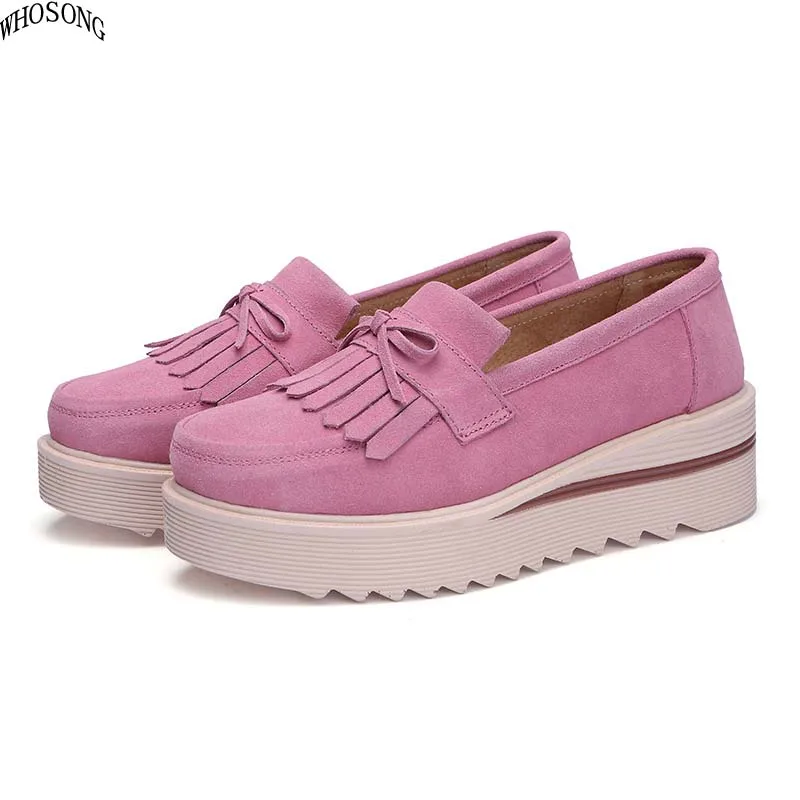 AGUTZM 2019 women flats women tassel platform shoes ladies leather suede casual shoes slip on flats Creepers footwea M02
AGUTZM 2019 women flats women tassel platform shoes ladies leather suede casual shoes slip on flats Creepers footwea M02