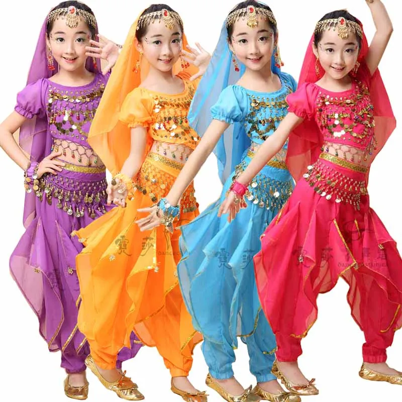 4 pieces Sequined Girls Belly Dance Costume Bollywood Indian dancing Dress Dancing For Girls Ballroom Performance dancing Outfit
4 pieces Sequined Girls Belly Dance Costume Bollywood Indian dancing Dress Dancing For Girls Ballroom Performance dancing Outfit