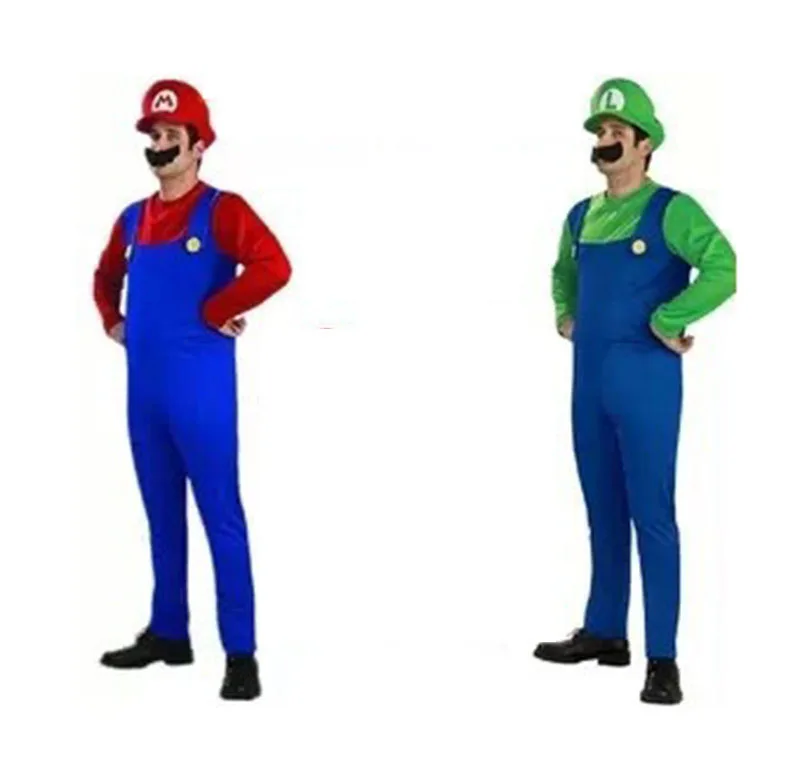 Hot New Fashion Mario Cosplay Costume Halloween Party Men Red Green Super Mario Clothing Women Mario Sexy Dress 3 Piece Set
Hot New Fashion Mario Cosplay Costume Halloween Party Men Red Green Super Mario Clothing Women Mario Sexy Dress 3 Piece Set