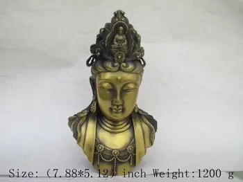 7.88 inch/ Ancient Chinese bronze statue of kuan Yin, kuan Yin goddess head
7.88 inch/ Ancient Chinese bronze statue of kuan Yin, kuan Yin goddess head