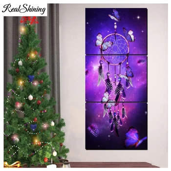 3 pcs/set DIY Diamond Painting Cross Stitch Kits Full Diamond Embroidery Butterfly Dream catcher feather Mosaic Kit Decor FS5104
3 pcs/set DIY Diamond Painting Cross Stitch Kits Full Diamond Embroidery Butterfly Dream catcher feather Mosaic Kit Decor FS5104