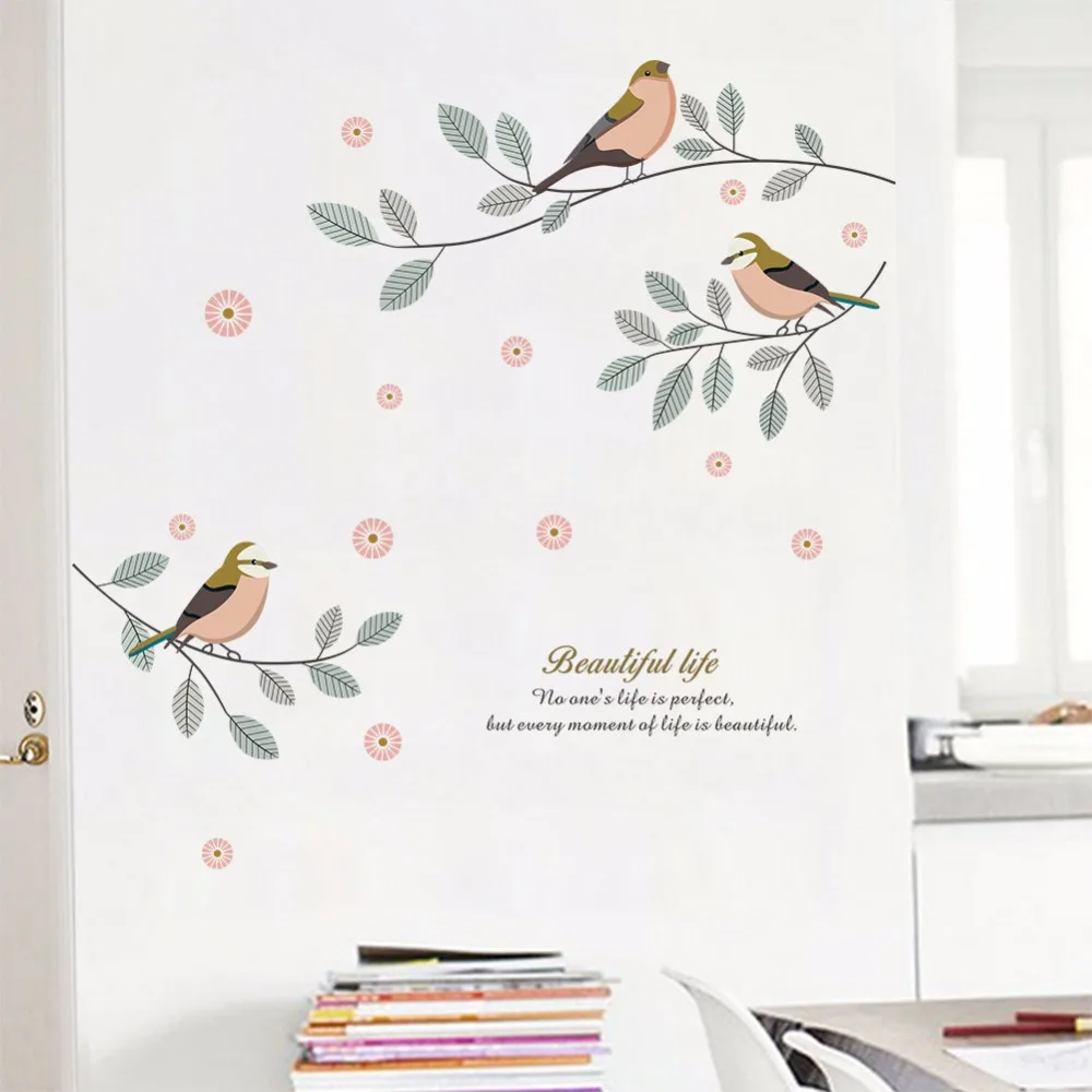 Branch Bird Wall Stickers for Living room Bedroom Wardrobe Removable Vinyl Wall Decals Art Home Murals DIY Wall Poster DC8
Branch Bird Wall Stickers for Living room Bedroom Wardrobe Removable Vinyl Wall Decals Art Home Murals DIY Wall Poster DC8