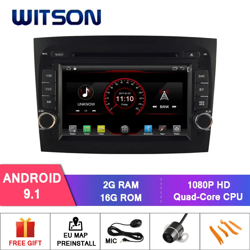 WITSON Android 9.1 CAR DVD GPS PLAYER FOR FIAT DOBLO 2016 BUILT-IN WiFi MODULE, TPMS/DVR/ CARPLAYER DONGLE 1080P HD VIDEO
WITSON Android 9.1 CAR DVD GPS PLAYER FOR FIAT DOBLO 2016 BUILT-IN WiFi MODULE, TPMS/DVR/ CARPLAYER DONGLE 1080P HD VIDEO