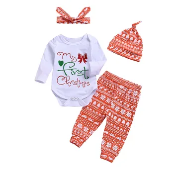 #4 DROPSHIP 2018 NEW Fashion 4PCS Christmas Toddler Baby Letter Print Romper+Pants+Hat+Headbands Set Outfit Freeship
#4 DROPSHIP 2018 NEW Fashion 4PCS Christmas Toddler Baby Letter Print Romper+Pants+Hat+Headbands Set Outfit Freeship