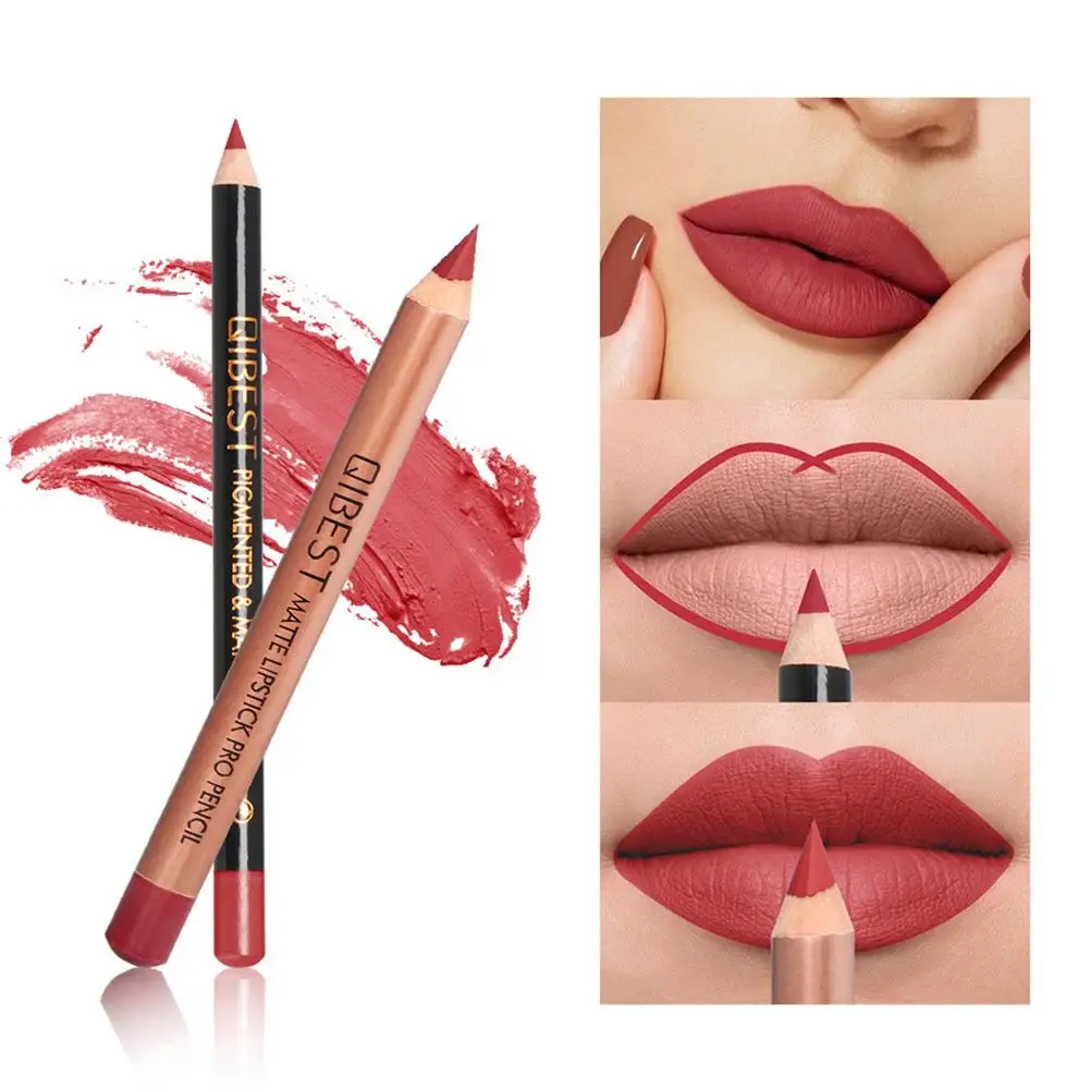 QIBEST 2Pcs Professional Matte Lip Liner Pen Lipstick Set 15 Color Waterproof Long Lasting Smooth Lip Liner Pen Kit Makeup Women
QIBEST 2Pcs Professional Matte Lip Liner Pen Lipstick Set 15 Color Waterproof Long Lasting Smooth Lip Liner Pen Kit Makeup Women