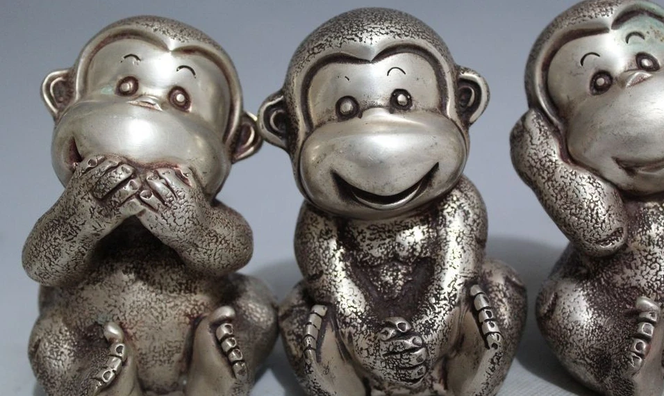 Full Set Of Lovely China Chinese Silver 4 Kinds Expression Posture Monkey Statue
Full Set Of Lovely China Chinese Silver 4 Kinds Expression Posture Monkey Statue