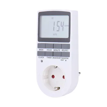 In 7 Day 12/24h Digital LCD Programmable Timer Time Switch Socket EU US UK EU Plug
In 7 Day 12/24h Digital LCD Programmable Timer Time Switch Socket EU US UK EU Plug