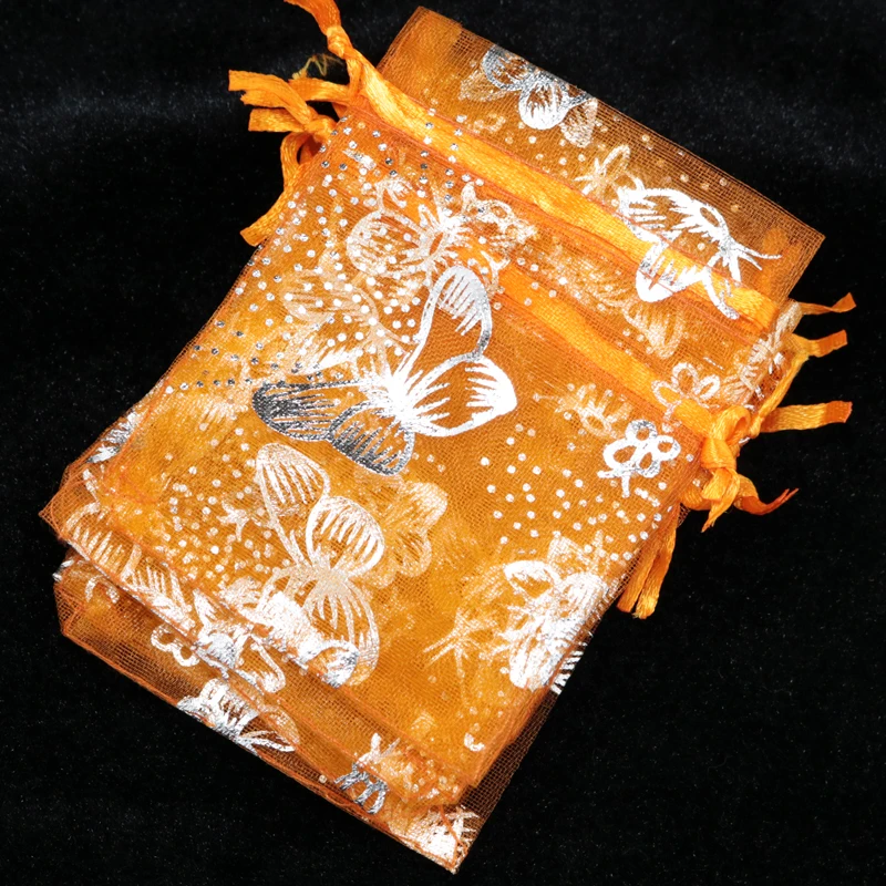 100pcs 7x9cm Drawable Organza Bags Butterfly Orange color Wedding Christmas Gift Bag Jewelry Packaging Bags Pouches
100pcs 7x9cm Drawable Organza Bags Butterfly Orange color Wedding Christmas Gift Bag Jewelry Packaging Bags Pouches