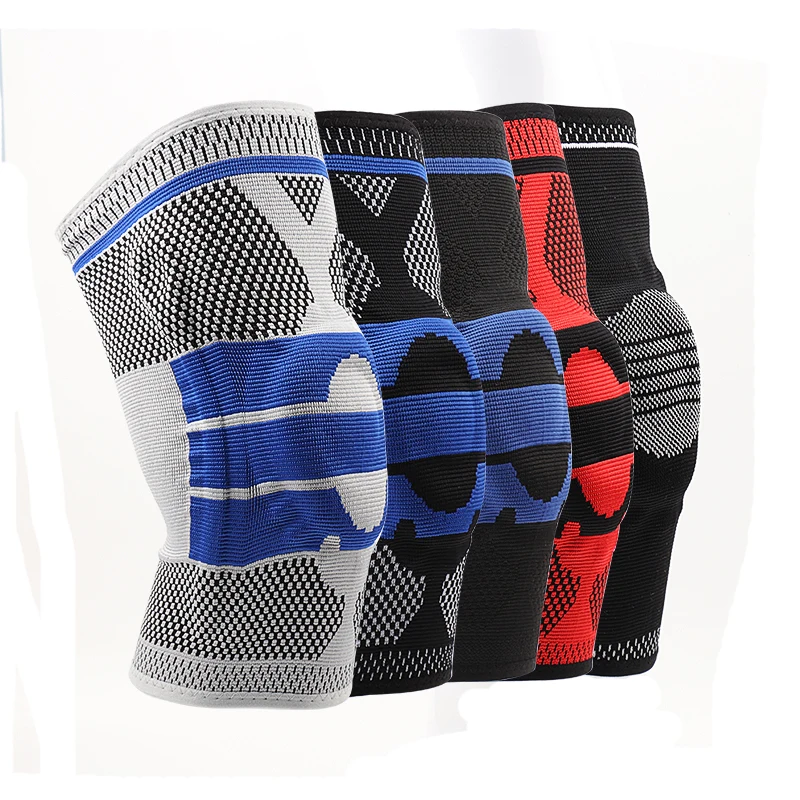 3D Weaving Spring Brace Silicone Knee Pads Basketball Knee Sleeve Support Patella Protector Volleyball Knee Support
3D Weaving Spring Brace Silicone Knee Pads Basketball Knee Sleeve Support Patella Protector Volleyball Knee Support