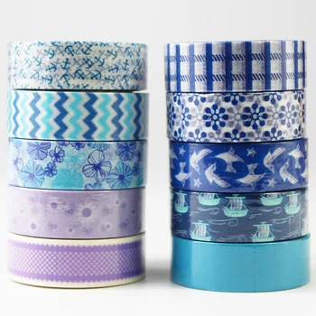 1 Roll Blue Purple Patterns Washi Tape Decoration Paper Masking Tapes Label Adhesive Tape DIY Scrapbook Sticker,15mm*10m
1 Roll Blue Purple Patterns Washi Tape Decoration Paper Masking Tapes Label Adhesive Tape DIY Scrapbook Sticker,15mm*10m