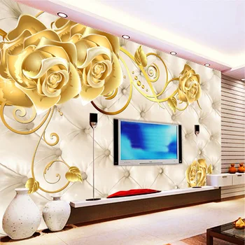 Custom Gold Flower Soft Bag Papel Mural 3d Wall murals wallpaper for TV background 3D Wall Photo Murals wall paper Home Decor
Custom Gold Flower Soft Bag Papel Mural 3d Wall murals wallpaper for TV background 3D Wall Photo Murals wall paper Home Decor