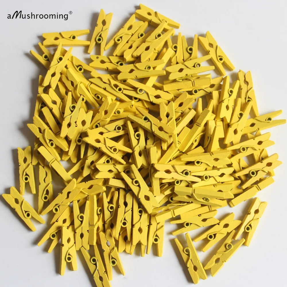 50 x Yellow Mini Wooden Clothespins Scrapbooking Card Hanging Wedding Party Decor Tiny Craft Craft Pegs
50 x Yellow Mini Wooden Clothespins Scrapbooking Card Hanging Wedding Party Decor Tiny Craft Craft Pegs