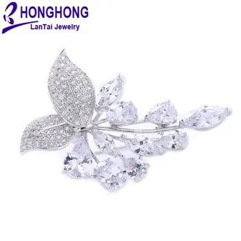 HONGHONG Cubic zirconia Plant Brooches Pins For Women High Quality Wedding Dress Jewelry Accessories Free Shipping 
HONGHONG Cubic zirconia Plant Brooches Pins For Women High Quality Wedding Dress Jewelry Accessories Free Shipping