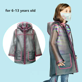 Long Clear Raincoat for Children Transparent Raincoat Waterproof Students Rain Poncho Coat Hood Baby Raincoat Rainwear LZO328
Long Clear Raincoat for Children Transparent Raincoat Waterproof Students Rain Poncho Coat Hood Baby Raincoat Rainwear LZO328