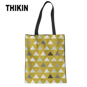 THIKIN Mod Mint Triangles Pattern Cotton Large Recycle Shopper Bag Women Reusable Shopping Bag Girls Casual Canvas Tote Bag
THIKIN Mod Mint Triangles Pattern Cotton Large Recycle Shopper Bag Women Reusable Shopping Bag Girls Casual Canvas Tote Bag