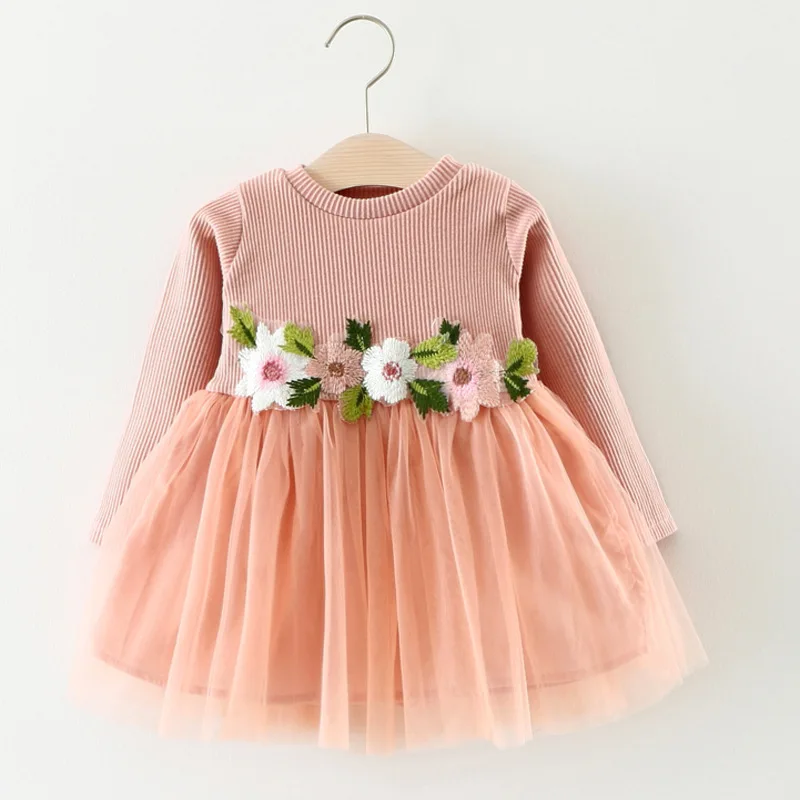Girls Dress Spring Autumn Kids Cotton Long Sleeve Flowera Mesh Dresses For Children Fashion Wedding Party Dress For Girls New
Girls Dress Spring Autumn Kids Cotton Long Sleeve Flowera Mesh Dresses For Children Fashion Wedding Party Dress For Girls New