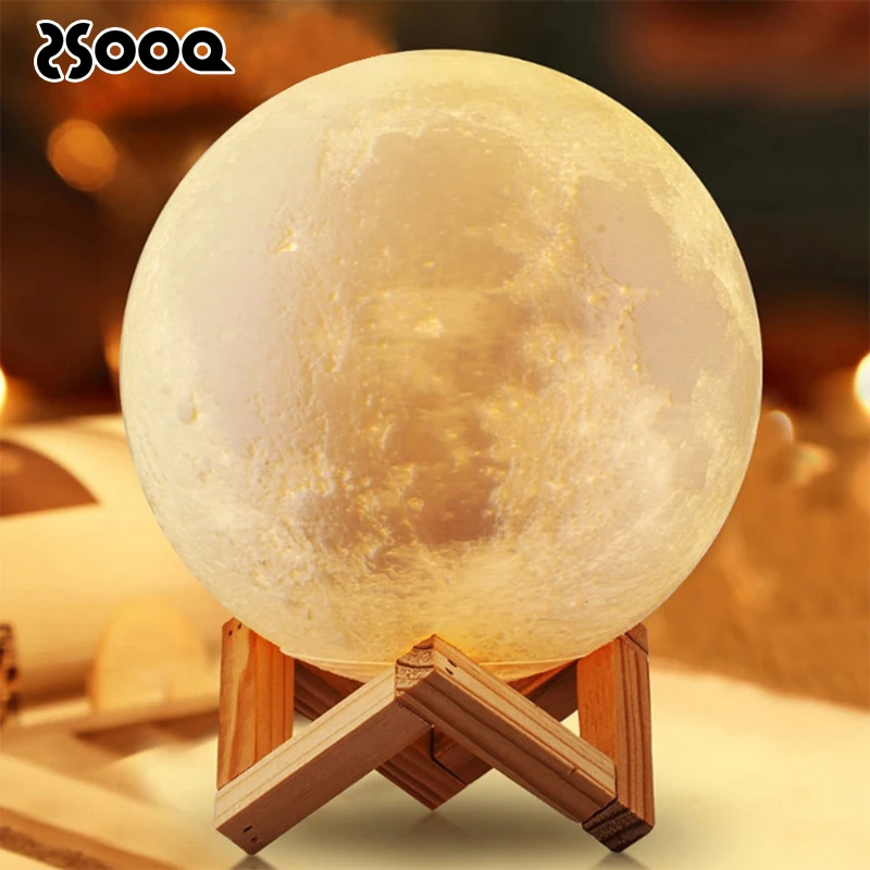 Moon Lamp Night Light USB Rechargeable 16Colors 3D Print Moon Touch Sensor Light Bedroom Decor Children Sleep Night Light LSL132
Moon Lamp Night Light USB Rechargeable 16Colors 3D Print Moon Touch Sensor Light Bedroom Decor Children Sleep Night Light LSL132