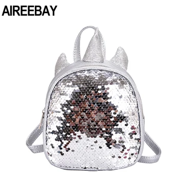 AIREEBAY New 2019 Sequin Leather Mini Backpack For Women Unicorn Backpacks Girl Small Travel Back Bags Silver Fashion School Bag
AIREEBAY New 2019 Sequin Leather Mini Backpack For Women Unicorn Backpacks Girl Small Travel Back Bags Silver Fashion School Bag