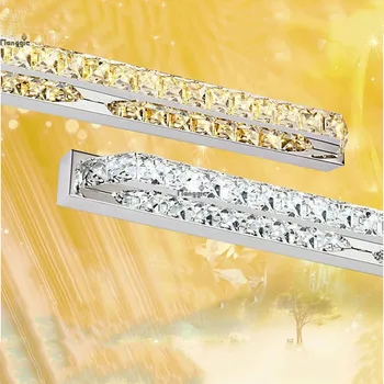 16W 550MM LED mirror light K9 Crystal Bathroom lens headlight stainless steel bathroom mirror lamp AC 85V~265V
16W 550MM LED mirror light K9 Crystal Bathroom lens headlight stainless steel bathroom mirror lamp AC 85V~265V