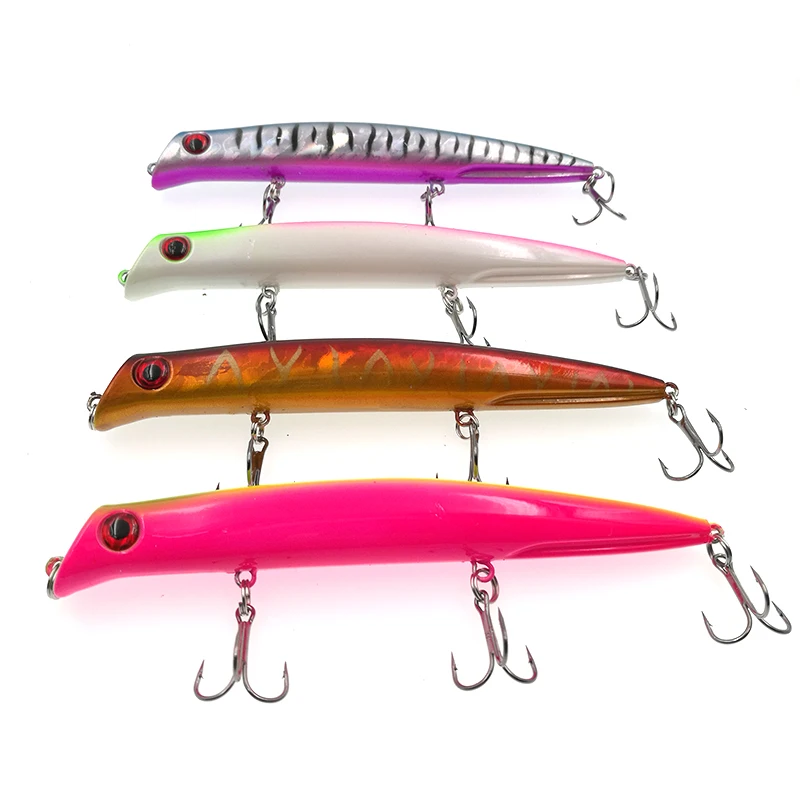 4pcs 16g 12.5cm Popper Minnow Fishing Lures Hard Lure Top Water Jig Wobblers Treble Hooks Artificial Baits
4pcs 16g 12.5cm Popper Minnow Fishing Lures Hard Lure Top Water Jig Wobblers Treble Hooks Artificial Baits