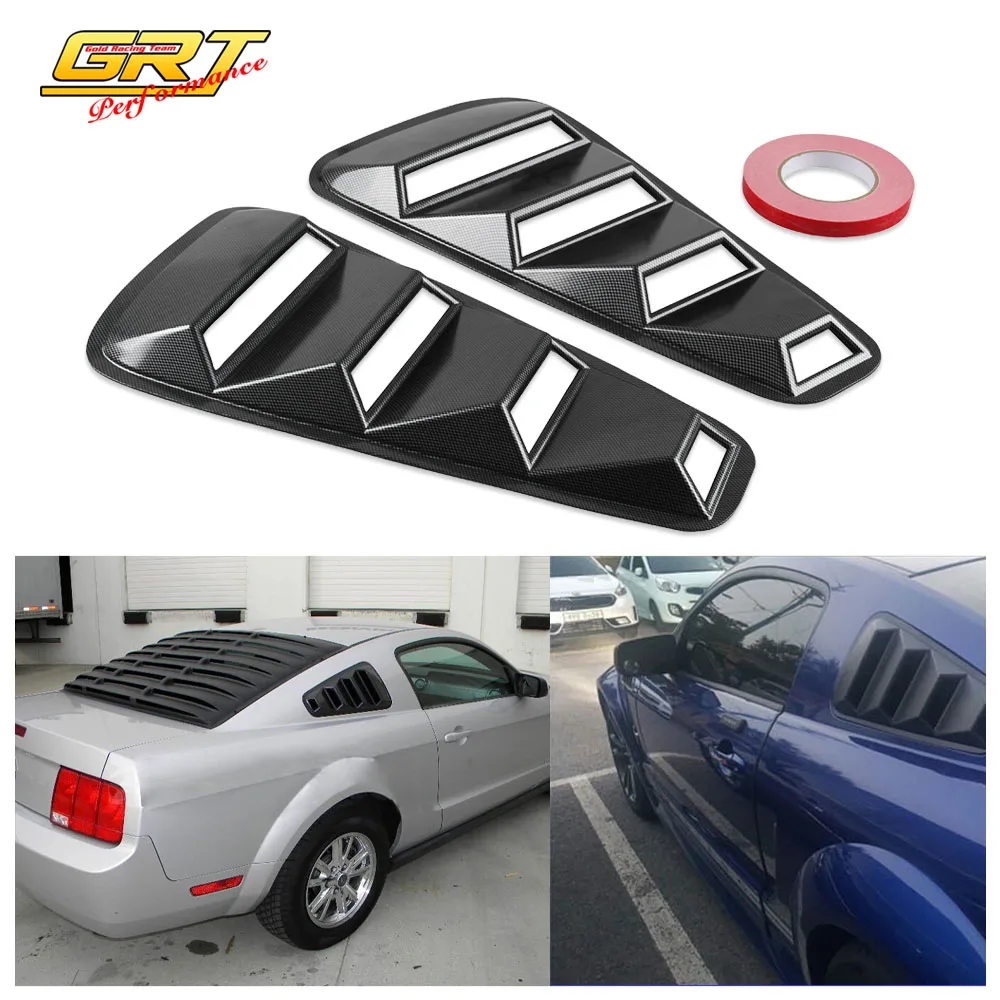 GRT - Car Styling JDM Car Sticker 1/4 Quarter Side Window Louvers Scoop Cover Vent for Ford Mustang 2005-2014 HS002
GRT - Car Styling JDM Car Sticker 1/4 Quarter Side Window Louvers Scoop Cover Vent for Ford Mustang 2005-2014 HS002
