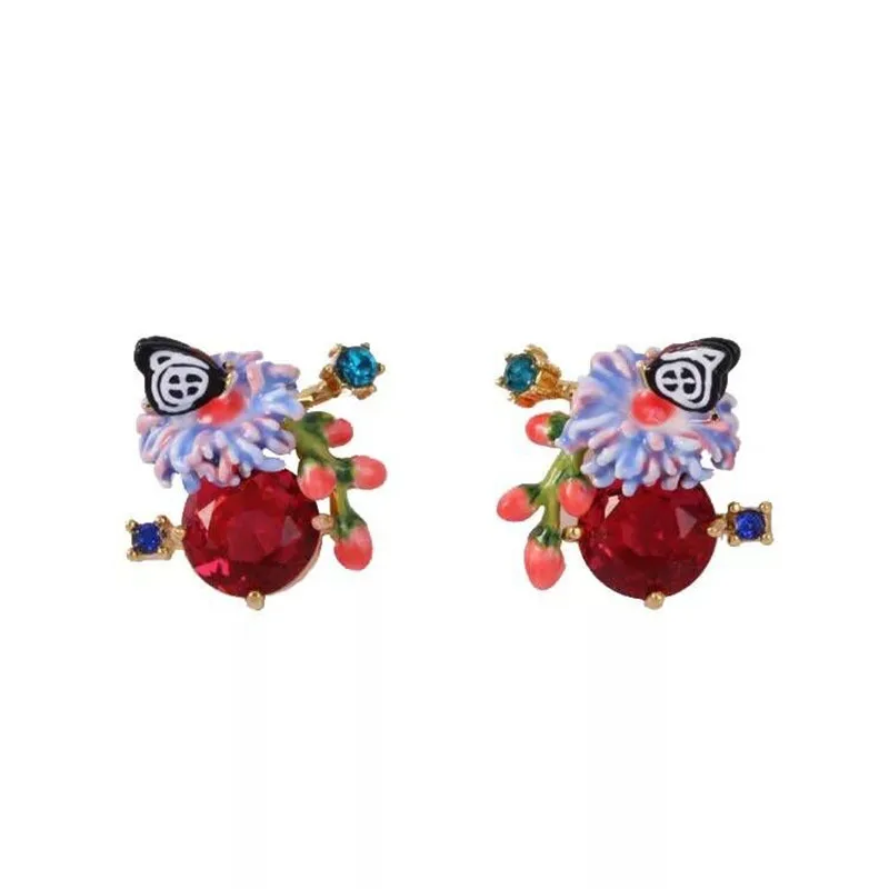 2018 Amybaby Designer Handmade Enamel Glaze Blue Flower Red Stone Butterfly Necklace Hook Earring Adjustable Ring Jewelry
2018 Amybaby Designer Handmade Enamel Glaze Blue Flower Red Stone Butterfly Necklace Hook Earring Adjustable Ring Jewelry