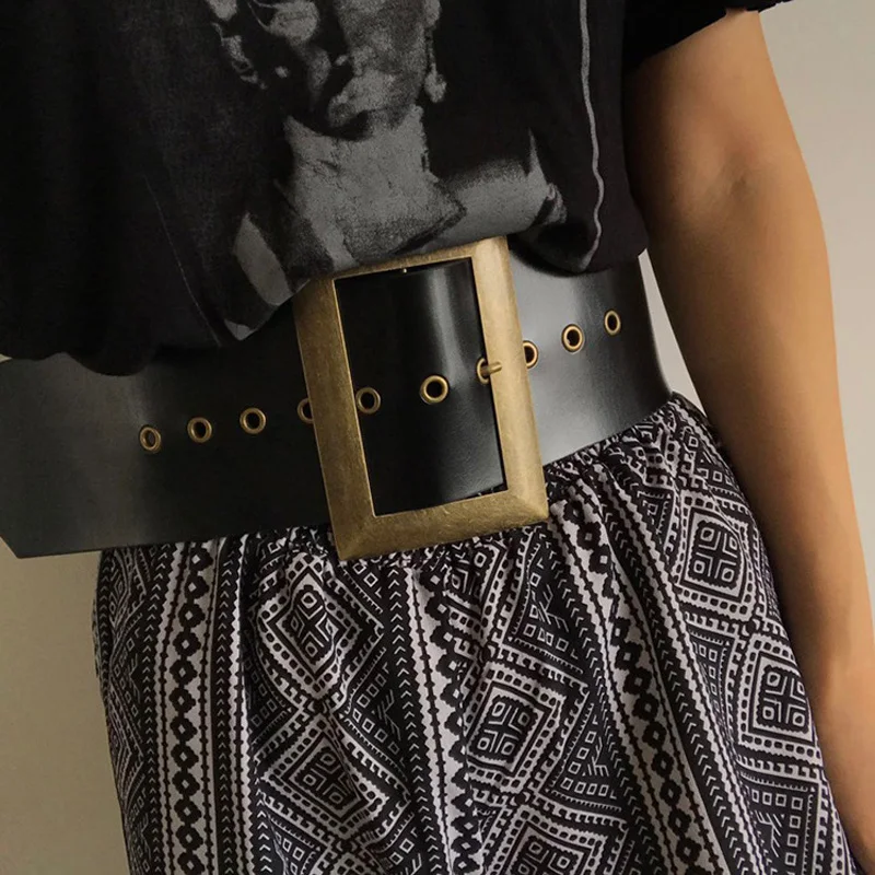 New Fashion Quality Wide Big pin Buckled For Women Ladies Antique Dress Faux Leather Belt Straps Waist Belt
New Fashion Quality Wide Big pin Buckled For Women Ladies Antique Dress Faux Leather Belt Straps Waist Belt