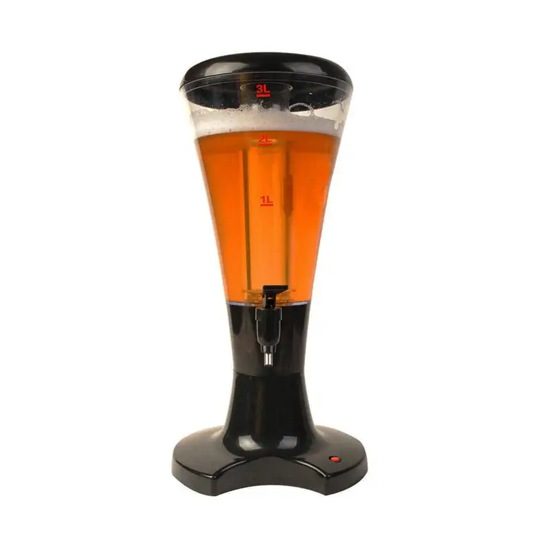 Beer Tower 3L Tabletop Wine Beer Tower Beverage Juice Dispenser with LED Colorful Shinning Lights New Beer Dispenser
Beer Tower 3L Tabletop Wine Beer Tower Beverage Juice Dispenser with LED Colorful Shinning Lights New Beer Dispenser