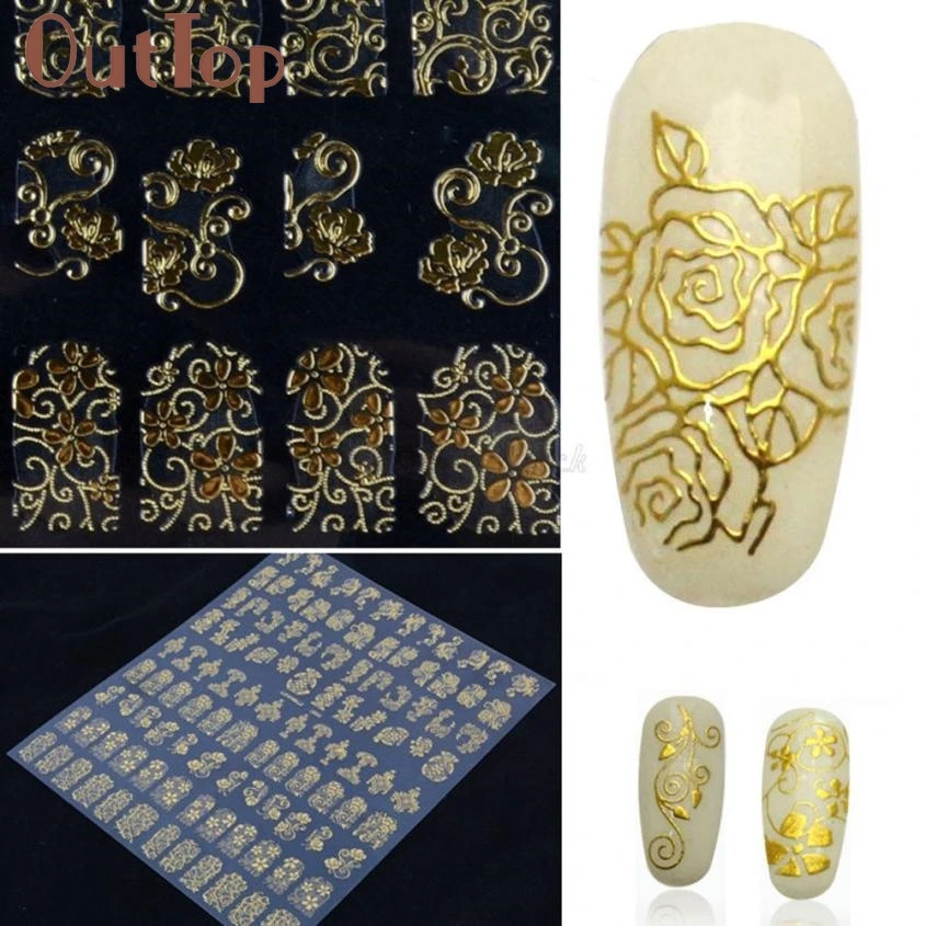 Women Nail Treatment Metal Retro Hollow Totem Gold Silver Nail Sticker Nail Art 108PCS jan12
Women Nail Treatment Metal Retro Hollow Totem Gold Silver Nail Sticker Nail Art 108PCS jan12