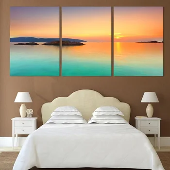 3 Panels Sunset On Sea Landscape Canvas Painting Print HD Seaview Picture Art Oil painting Wll Pictures For Living Room
3 Panels Sunset On Sea Landscape Canvas Painting Print HD Seaview Picture Art Oil painting Wll Pictures For Living Room