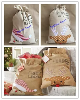 30pcs/lot free shipping New arrival burlap santa sack Reindeer Santa Christmas santa gift bags for kids hot selling candy bag
30pcs/lot free shipping New arrival burlap santa sack Reindeer Santa Christmas santa gift bags for kids hot selling candy bag