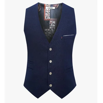 Men Colete Masculino Sleeveless Jacket Waistcoat Men Suit Vest Suit Dress Vests szie S-4XL 5XL 6XL
Men Colete Masculino Sleeveless Jacket Waistcoat Men Suit Vest Suit Dress Vests szie S-4XL 5XL 6XL