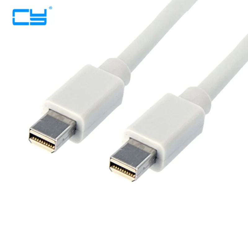 Mini DisplayPort DP To Dispalyport Мужской удлинитель thunderbolt кабель 6 футов черный белый хорошее