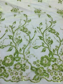 Charming green with flower glitter design French net lace fabric for nice dress UN98(5yards/lot)
Charming green with flower glitter design French net lace fabric for nice dress UN98(5yards/lot)