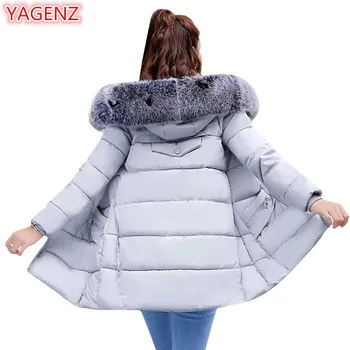 YAGENZ Plus size Womens Clothes Large fur collar Hooded Cotton Coats winter Parkas Women's Casual warm Pure color Long coat 970
YAGENZ Plus size Womens Clothes Large fur collar Hooded Cotton Coats winter Parkas Women's Casual warm Pure color Long coat 970
