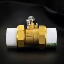 Gogo DN32 DN40 PPR водопроводная труба латунный шаровой клапан