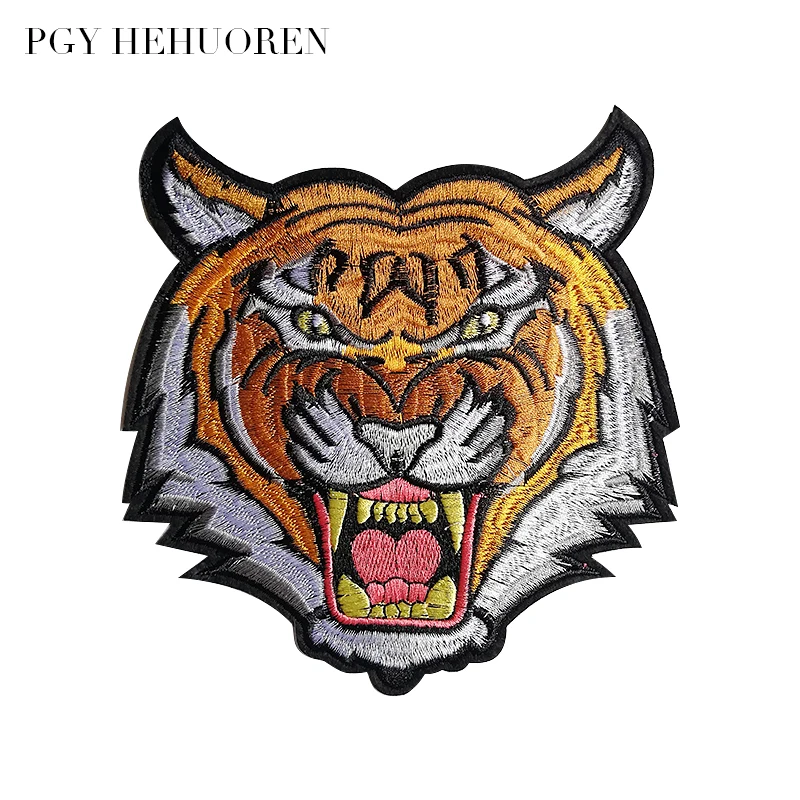 PGY New embroidered patch decoration clothing domineering tiger art big badge badge DIY Iron-On clothes denim paste process
PGY New embroidered patch decoration clothing domineering tiger art big badge badge DIY Iron-On clothes denim paste process