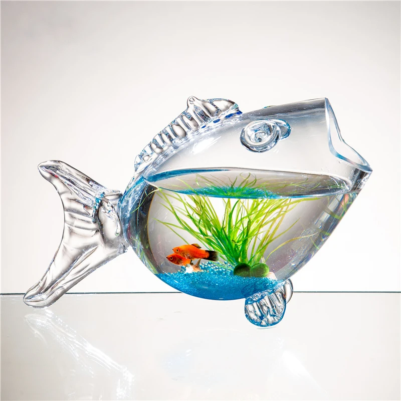 Creative Fish Aquarium Fish-shaped Glass Fish Ecological Small Goldfish Tank Living Room Turtle Tank Bucket Fish Tank
Creative Fish Aquarium Fish-shaped Glass Fish Ecological Small Goldfish Tank Living Room Turtle Tank Bucket Fish Tank