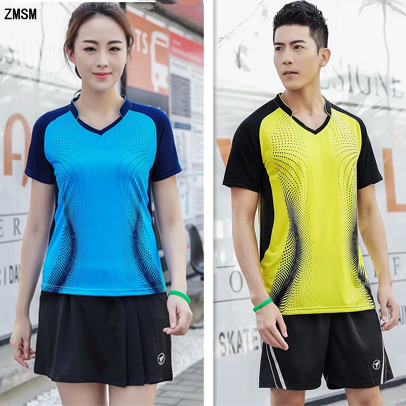 ZMSM Women/Men Breathable Badminton Set V-neck Table Tennis Clothes Training Suit Tennis Shirts Shorts & Skirts Sportswear Y119
ZMSM Women/Men Breathable Badminton Set V-neck Table Tennis Clothes Training Suit Tennis Shirts Shorts & Skirts Sportswear Y119