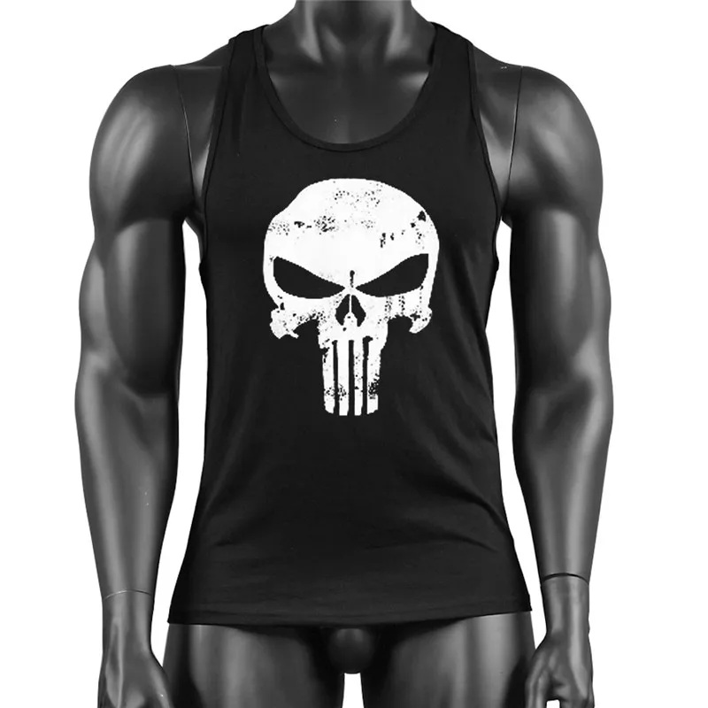 Punisher Fitness Clothing gym Tank Top Men Gyms Vest Canotta Bodybuilding Stringer Singlet Muscle Sleeveless Shirt Skull tanktop
Punisher Fitness Clothing gym Tank Top Men Gyms Vest Canotta Bodybuilding Stringer Singlet Muscle Sleeveless Shirt Skull tanktop