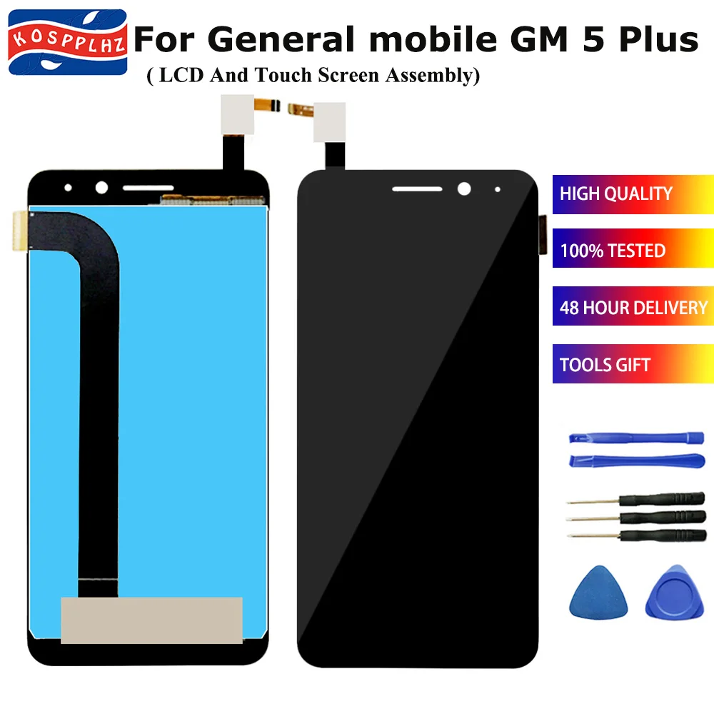 KOSPPLHZ For General mobile GM 5 Plus LCD Display Touch Screen Digitizer Assembly Replacement General mobile GM5 Plus lcd +Tools
KOSPPLHZ For General mobile GM 5 Plus LCD Display Touch Screen Digitizer Assembly Replacement General mobile GM5 Plus lcd +Tools