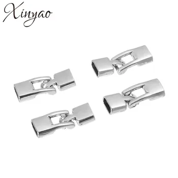 XINYAO 10pcs/lot Metal End Caps Clasps Fit Leather Cord Bracelet Necklace Rhodium Color Connectors For DIY Jewelry Making F795
XINYAO 10pcs/lot Metal End Caps Clasps Fit Leather Cord Bracelet Necklace Rhodium Color Connectors For DIY Jewelry Making F795