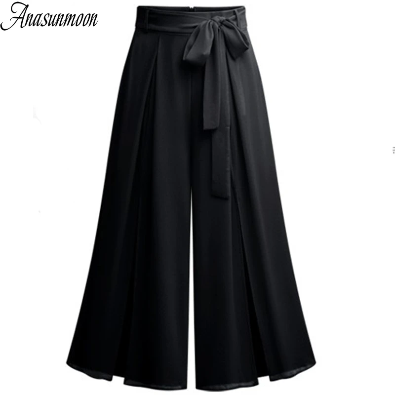 ANASUNMOON Summer Chiffon Pants Bow Tie Waist Ruffle Hanging Camouflage Trousers Casual Harem Pants Female Ankle-Length Culottes
ANASUNMOON Summer Chiffon Pants Bow Tie Waist Ruffle Hanging Camouflage Trousers Casual Harem Pants Female Ankle-Length Culottes