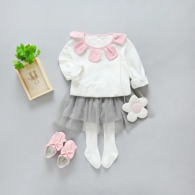 Spring and Autumn New Girls'and Children's Wear Pure Long Sleeve Blouse T-shirt with Lotus Leaf Edge for Leisure Flowers
Spring and Autumn New Girls'and Children's Wear Pure Long Sleeve Blouse T-shirt with Lotus Leaf Edge for Leisure Flowers